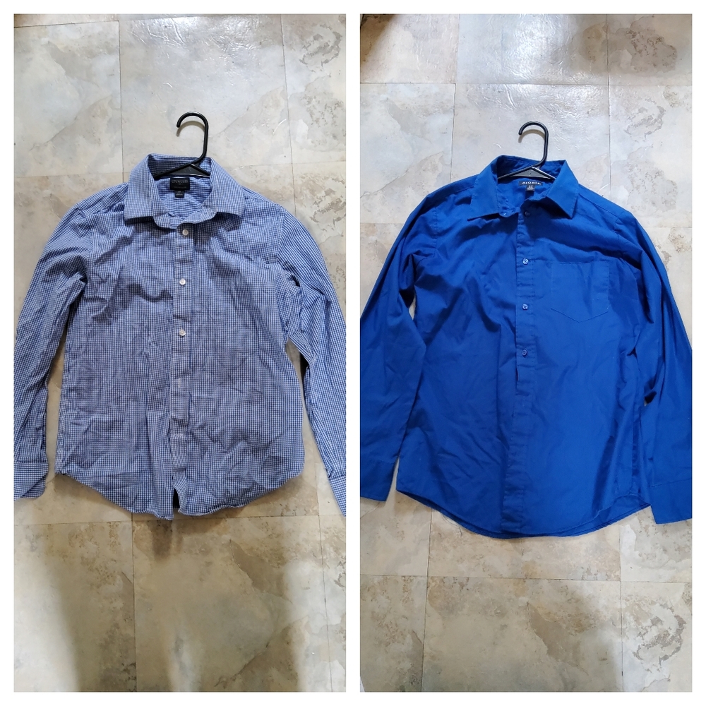 Lot Of 5 BoysClothing (2 T's XL, Sweatshirt XL, Dress Shirt XL, Dress Shirt 12) - Picture 2 of 9